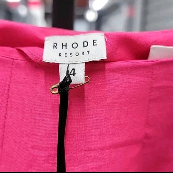 Rhode Resort Vasa Shorts 100% Silk Size 4 NWT - Picture 6 of 13